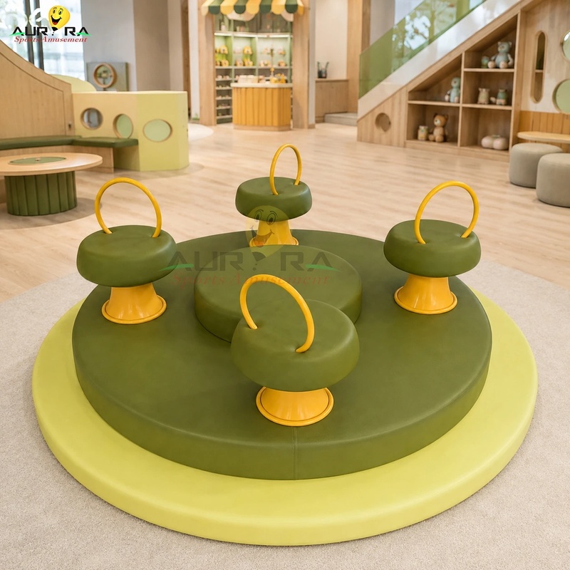Party Event Supplier - Trending Wooden Indoor Kids Merry Go