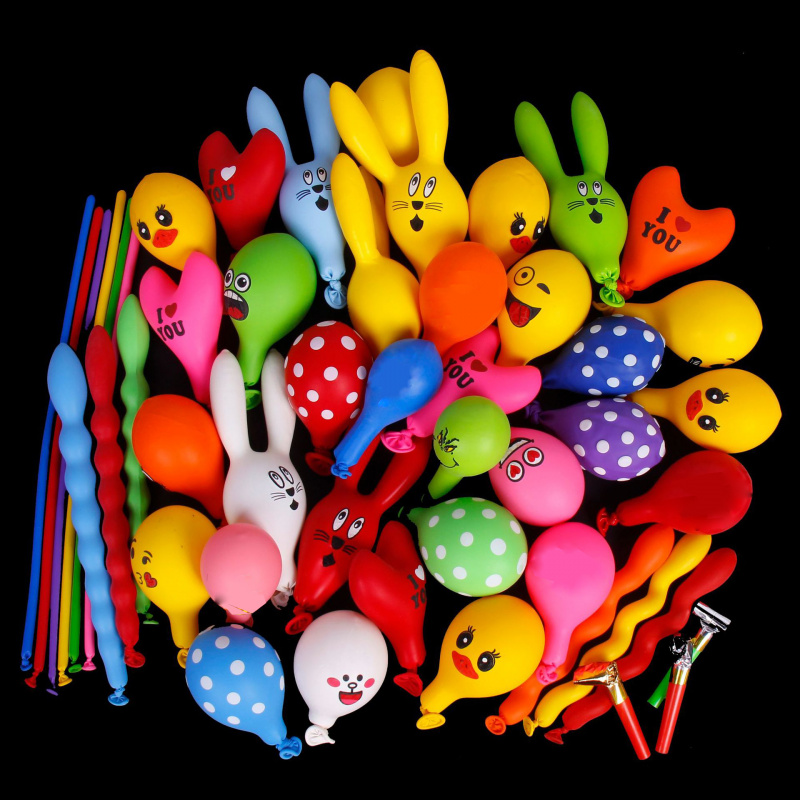 Cartoon Animal Duck Rabbit Hel - Balloon Pump Hand 评论和价格