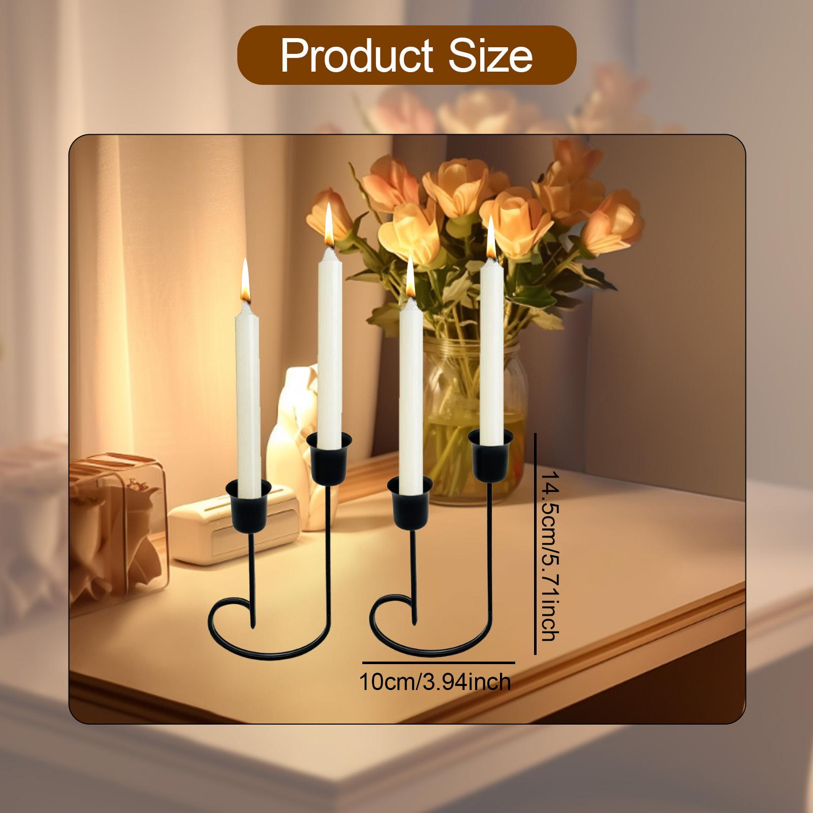 Minimalist Black Iron Pillar C - Centerpiece Stick 评论和价格