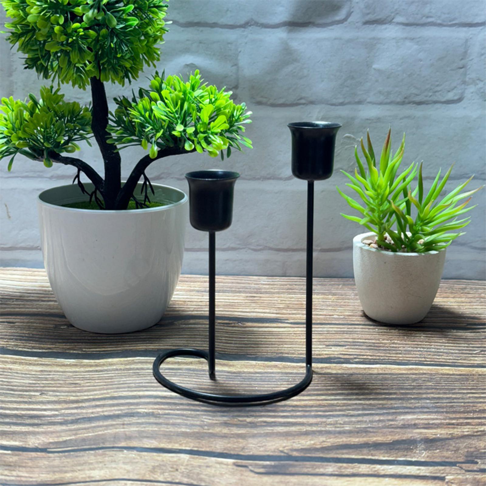 Minimalist Black Iron Pillar C - Centerpiece Stick 评论和价格