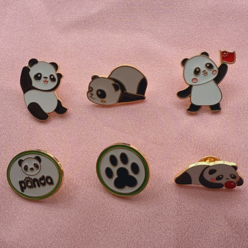6pcs Cartoon China Panda Badge - Event Supplies 评论和价格