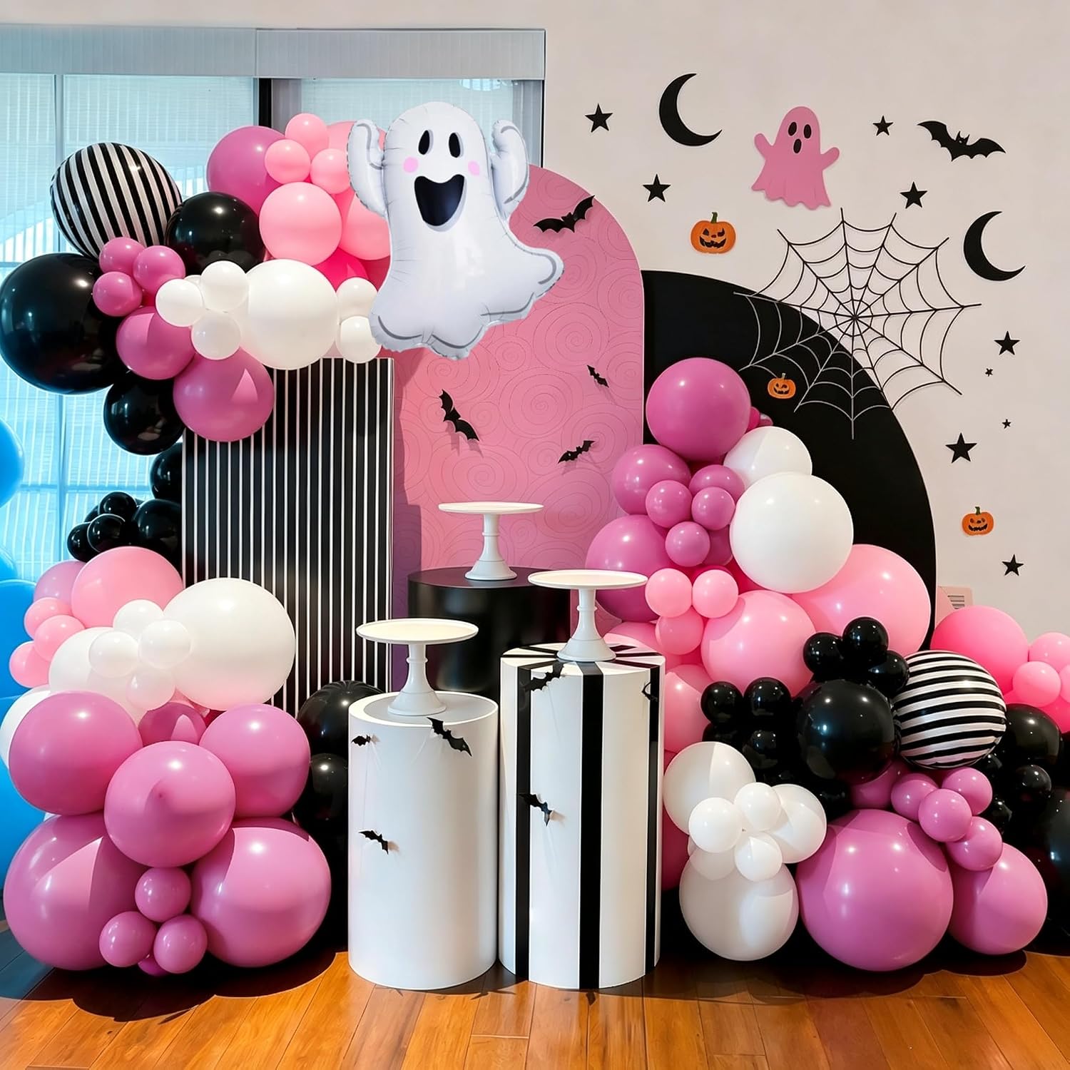 Cute Ghost Halloween Balloons  - Balloon Arch Kit 评论和价格