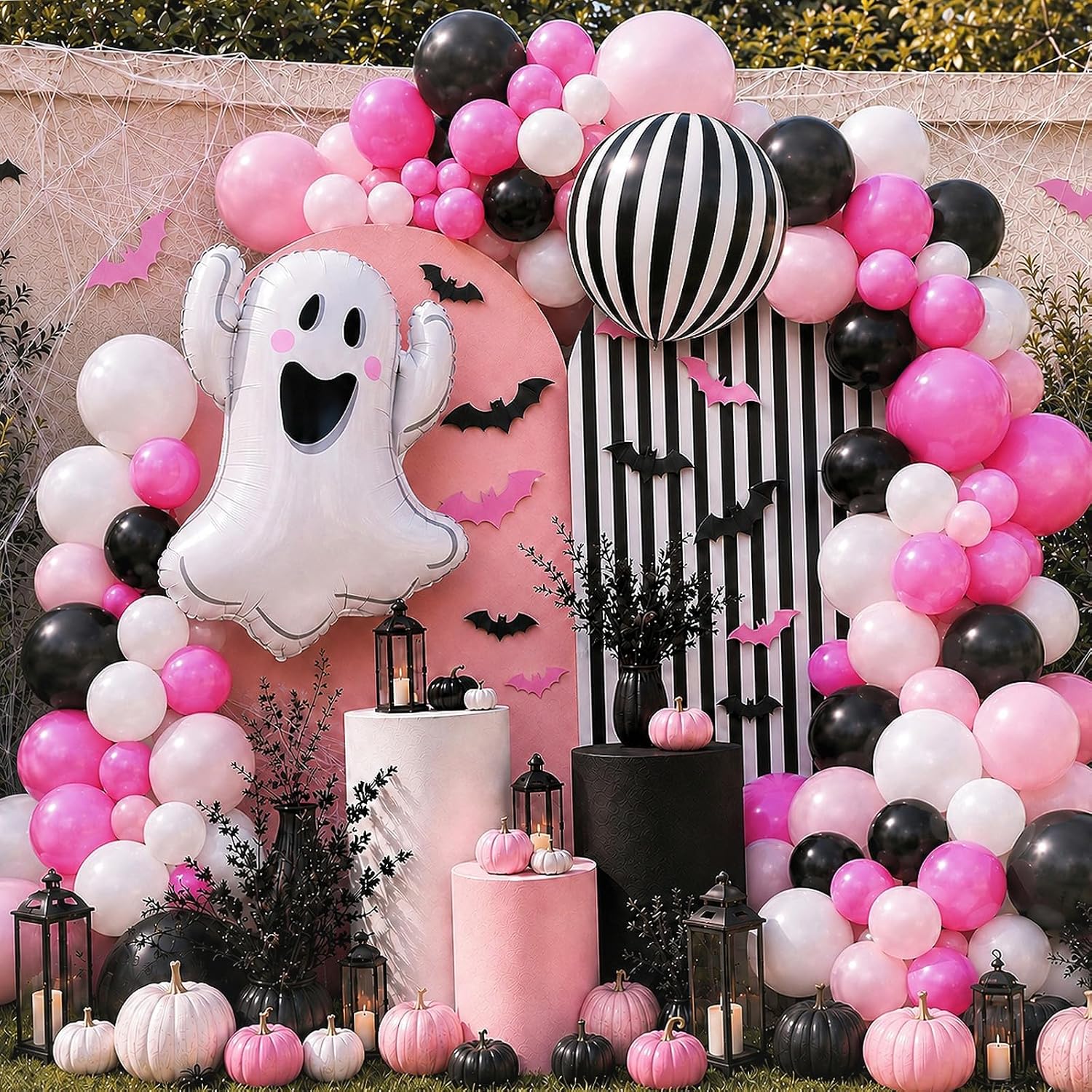 Cute Ghost Halloween Balloons  - Balloon Arch Kit 评论和价格