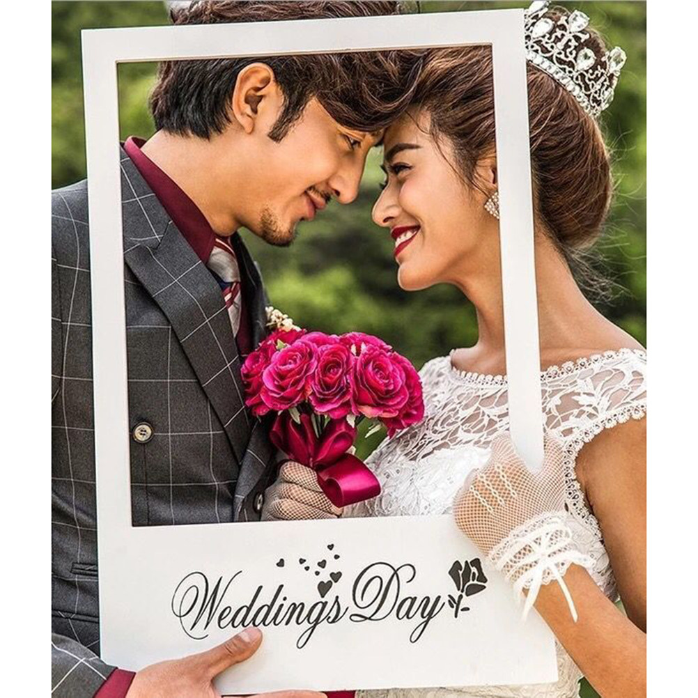 Wedding Day Photo Frame DIY Ph - Photo Booth Frame 评论和价格
