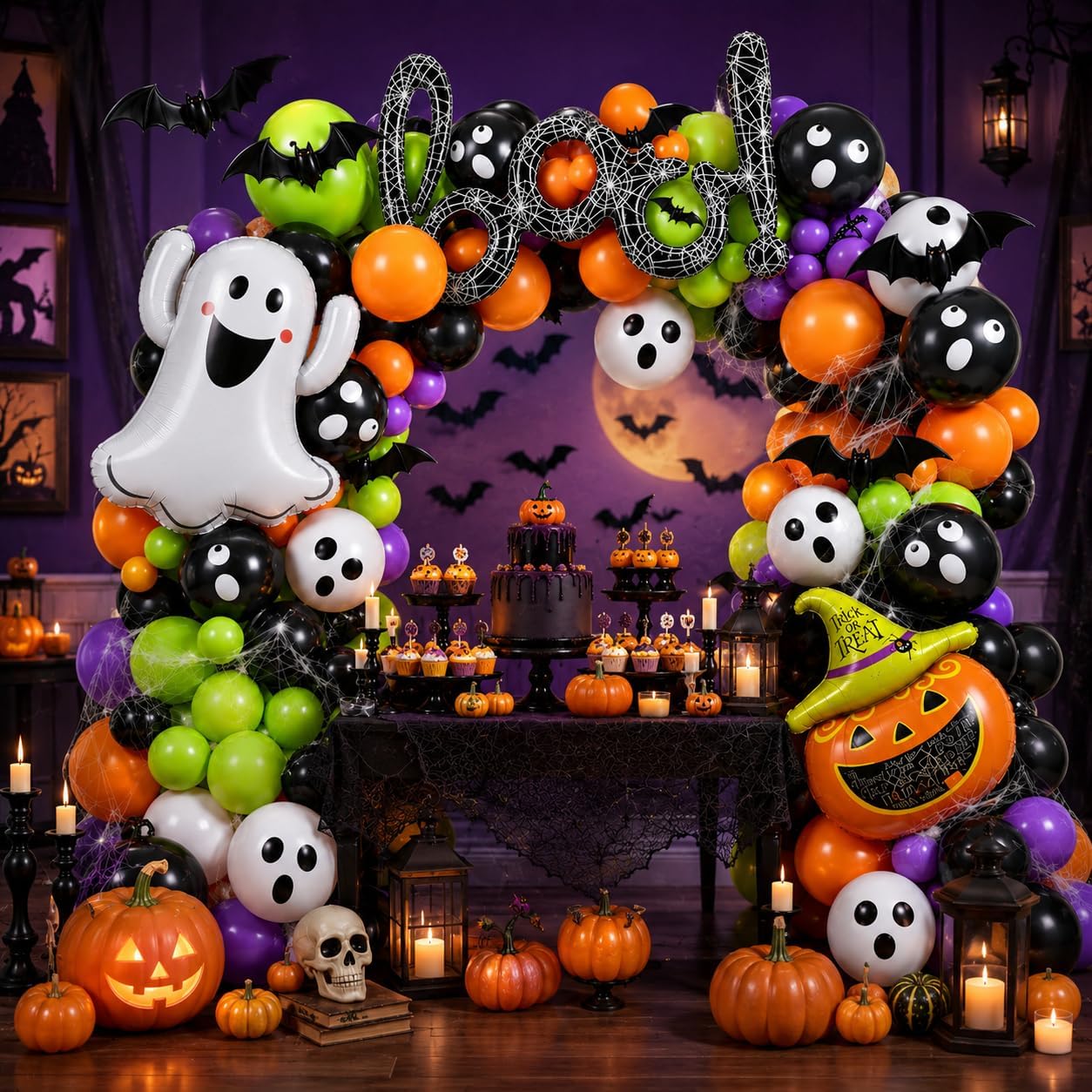 184Pcs Halloween Balloon Arch  - Balloon Arch Kit 评论和价格