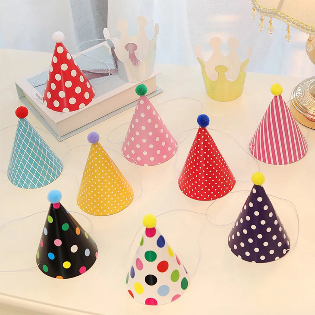 11PCS Birthday party trumpet b - Party Hat Cone 评论和价格