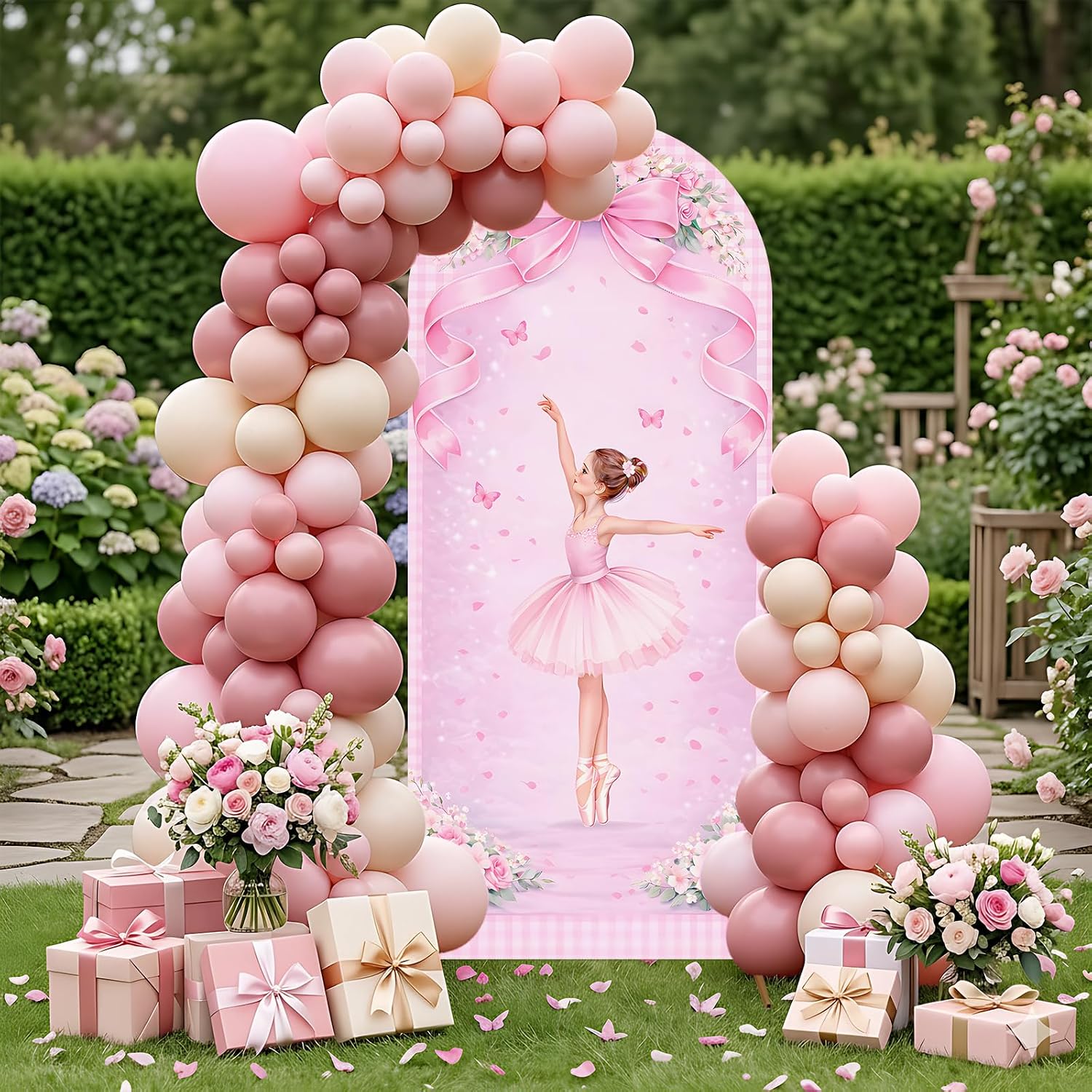 Custom 2-sided Ballerina Arch  - Dessert Table Backdrop 评论和价格