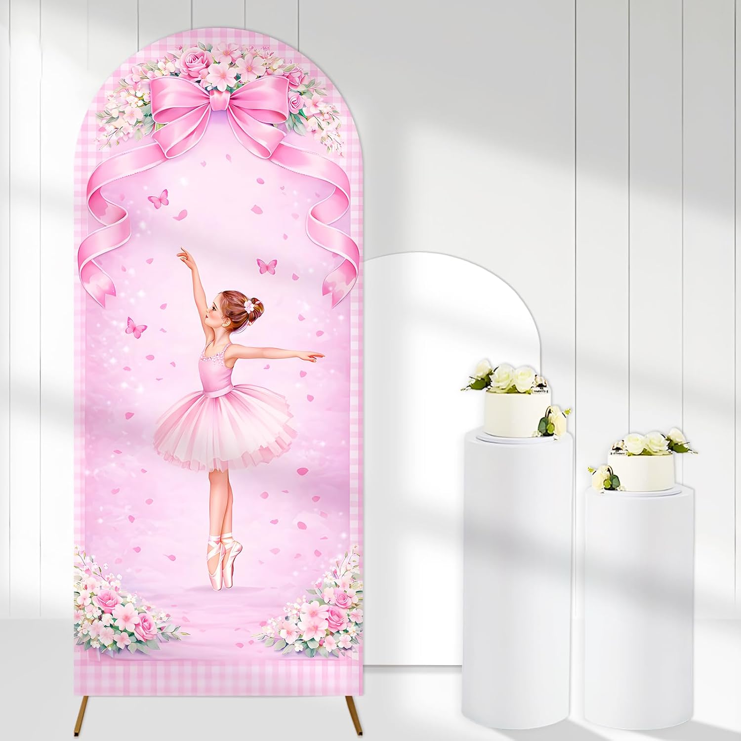 Custom 2-sided Ballerina Arch  - Dessert Table Backdrop 评论和价格