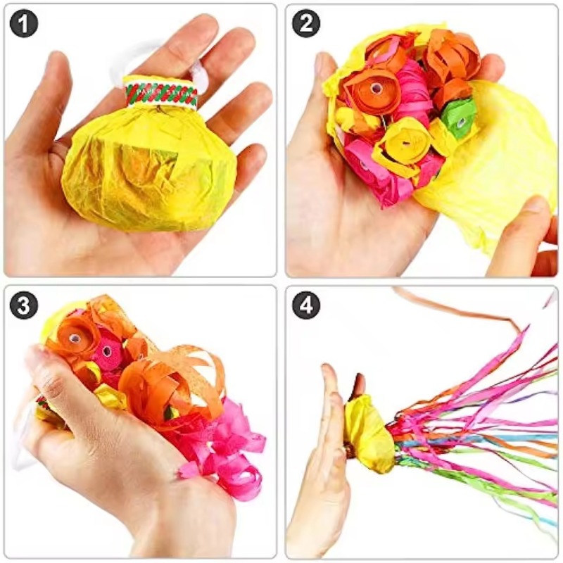 Colorful Hand Throw Confetti P - Confetti Cannon Tube 评论和价格
