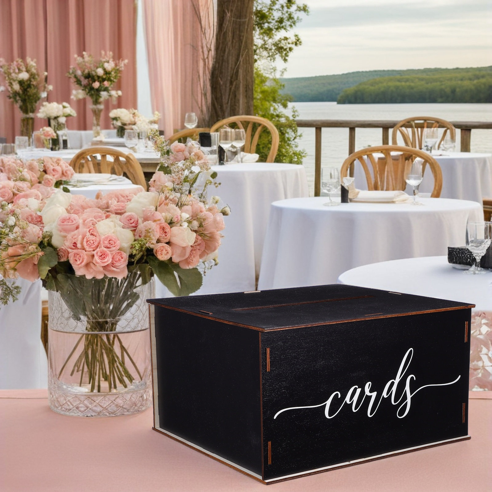 Wooden Card Box Wedding Rustic - Event Party Box 评论和价格