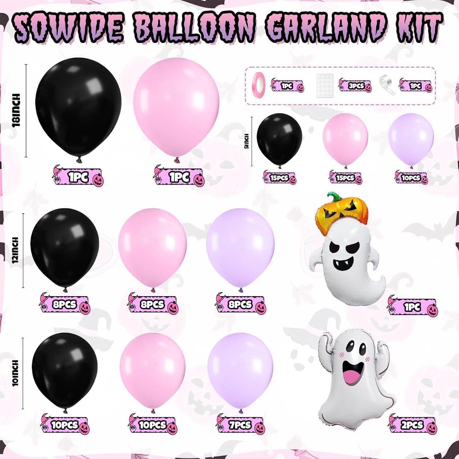 Halloween Balloon Arch Kit, Bl - Balloon Arch Kit 评论和价格
