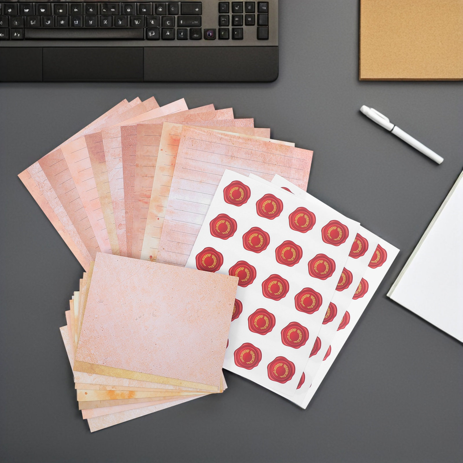 1Set Vintage Letter Stationery - Papercraft Supply Invitation 评论和价格
