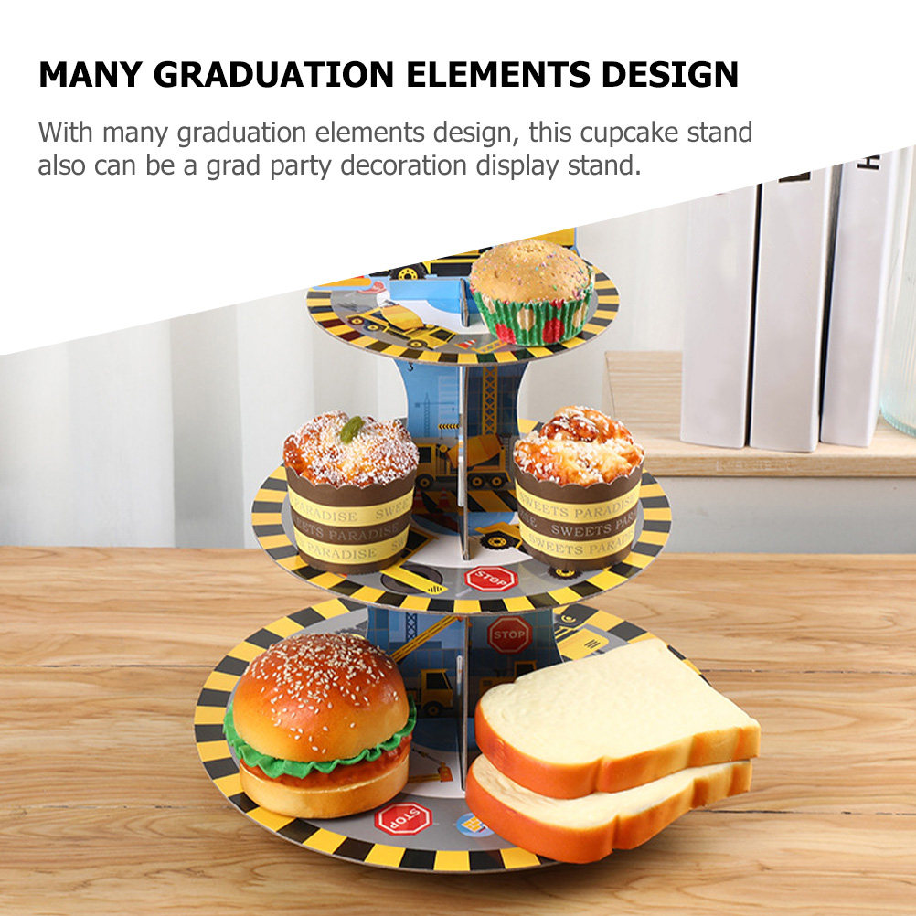 3-Tier Graduation Cupcake Stan - Cupcake Stand Tier 评论和价格