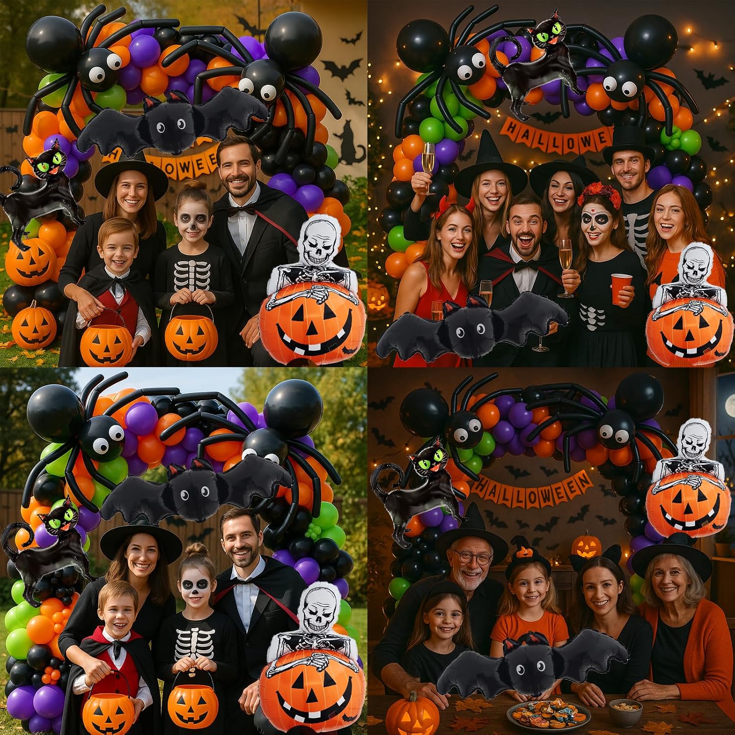 173pcs Halloween Balloon Garla - Balloon Arch Kit 评论和价格