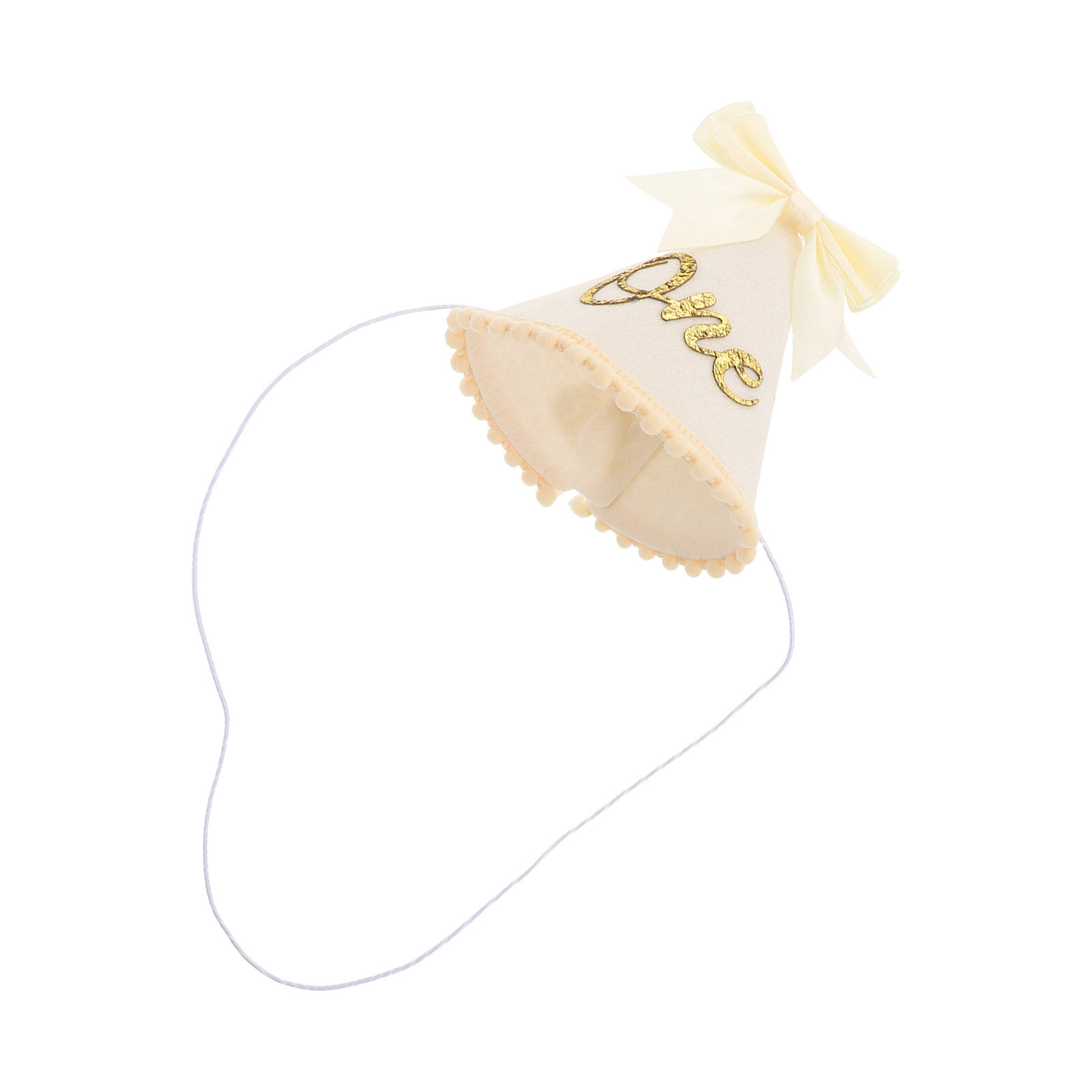 Birthday Hat Felt Bow 1St Birt - Party Hat Cone 评论和价格