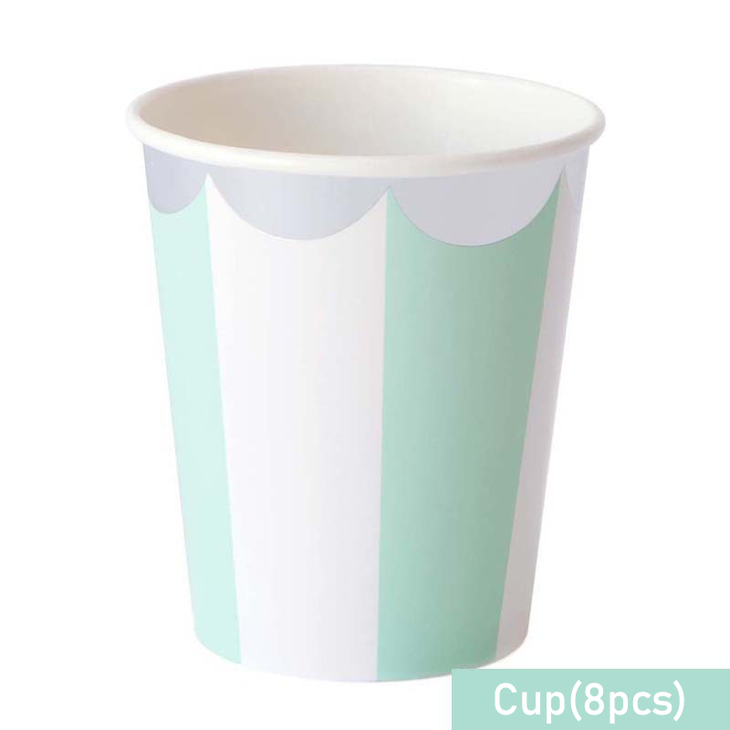 Striped Disposable Tableware P - Paper Straw Color 评论和价格