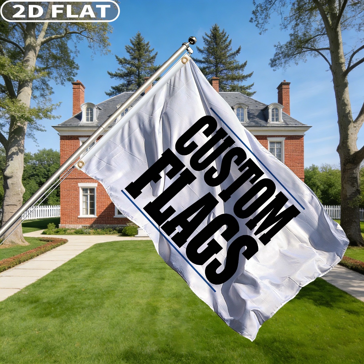 1pc Custom Flag with Image/Log - Event & Party Supply 评论和价格