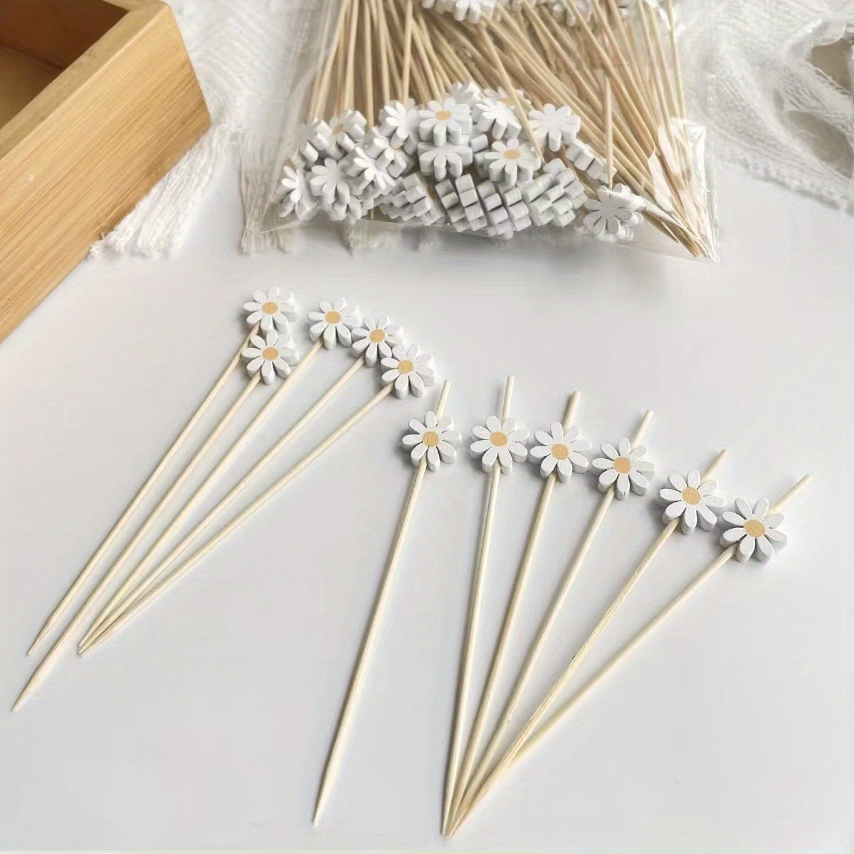 50PCS Daisy flower decoration, - Centerpiece Stick 评论和价格