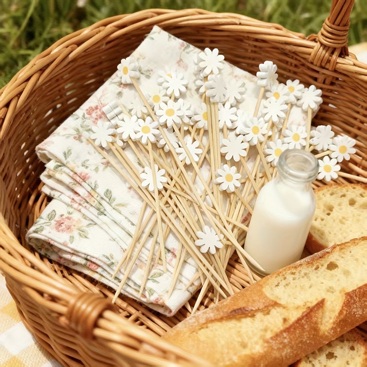 50PCS Daisy flower decoration, - Centerpiece Stick 评论和价格