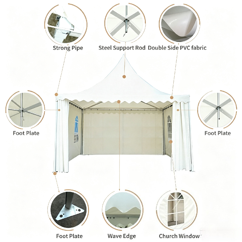 Customizable White Pagoda Tent - Event & Party Supply 评论和价格
