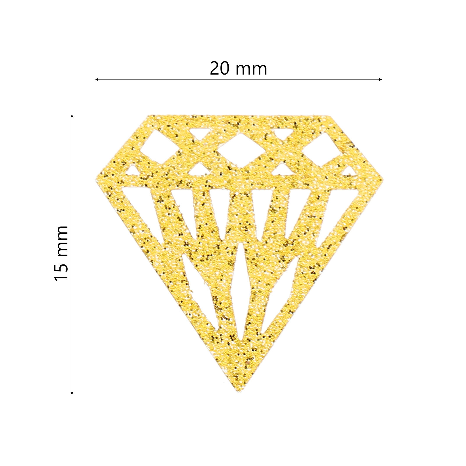 300Pcs Elegant Hollow Diamond  - Papercraft Supply Confetti 评论和价格